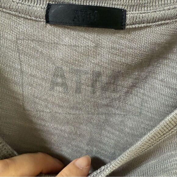 ATM Anthony Thomas Melillo Men's Distressed Ombre Long Sleeve Tee XL NWOT - Picture 4 of 12